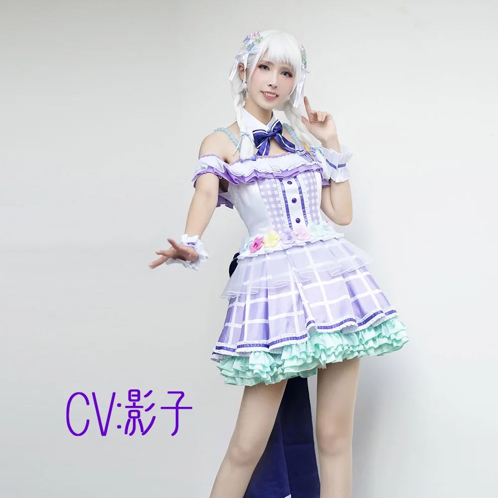 CGCOS Косплэй костюм Bang Dream! Пастельные* палитры Maruyama Illuminate Wakamiya вечерние платья одежда Униформа CG540