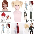 Мой герой Академия Boku no Hiro Akademia шото Тодороки Shouto белый и красный косплей парик