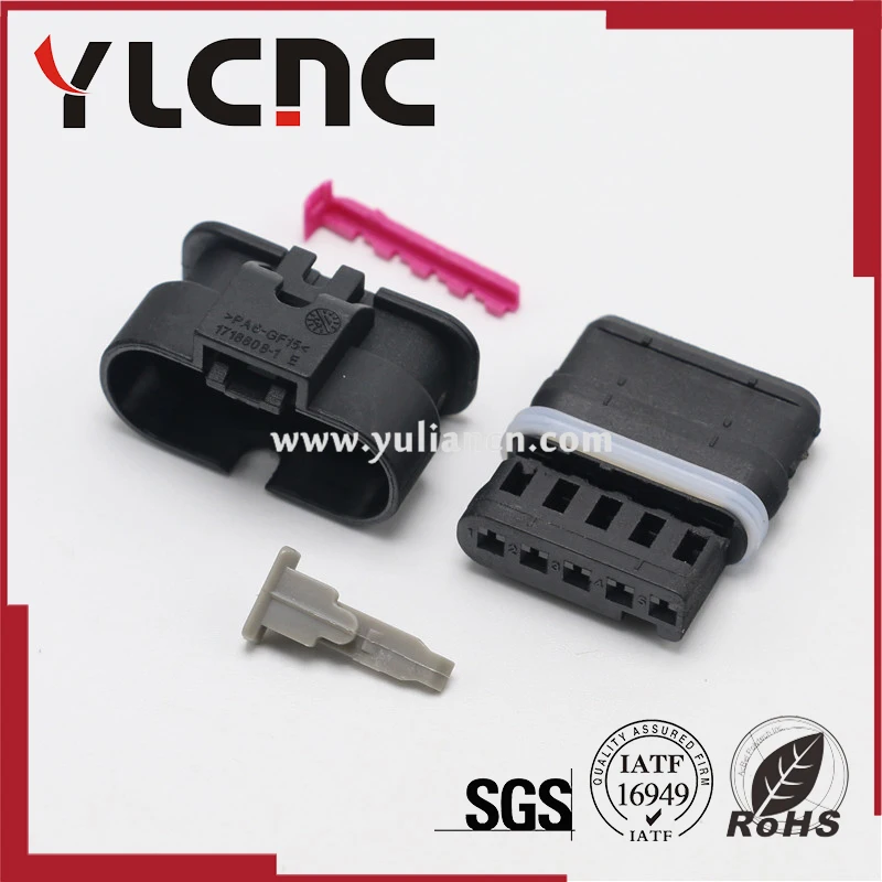 

HIGH QUALITY 5 Pin auto electric housing plug waterproof wiring harness female connector for 1-1718806-1