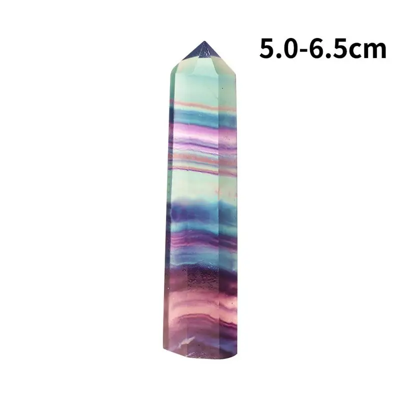 Натуральная флюоритовая Хрустальная цветная полоска флюорит 5 6 см кварцевый