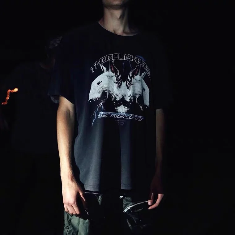 

2021ss REPRESENT T-SHIRT Men Women 1:1 High Quality Vintage Represent Tee Detailing Tops Short Sleeve summer plus size