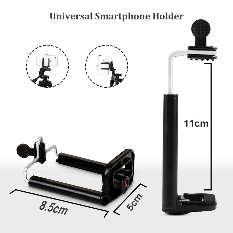 405260inch mobile phone holder extensible tripod stand selfie stick tripod with phone holder for live streaming video photo free global shipping