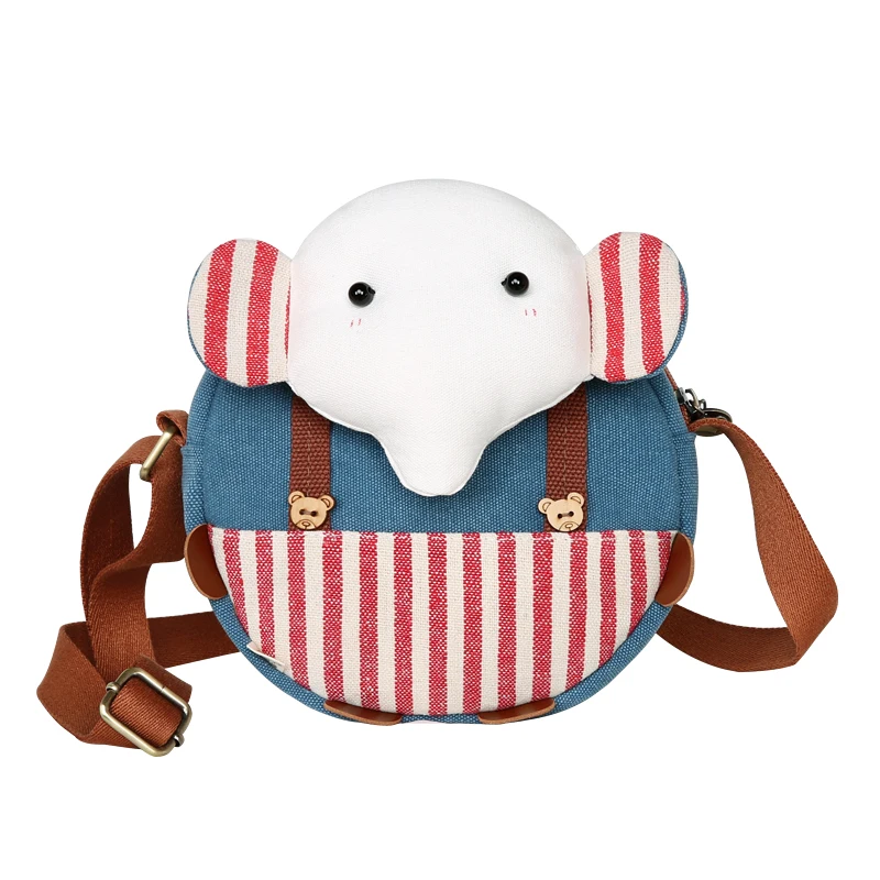 Crossbody female new cartoon cute small bag ins wild student canvas round | Багаж и сумки