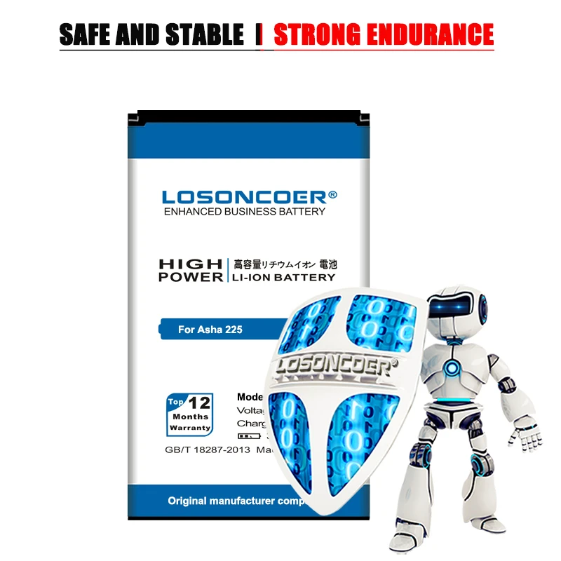 LOSONCOER 3100 мАч BL 4UL аккумулятор для Nokia Asha 225 Lumia RM 1011 Высококачественный