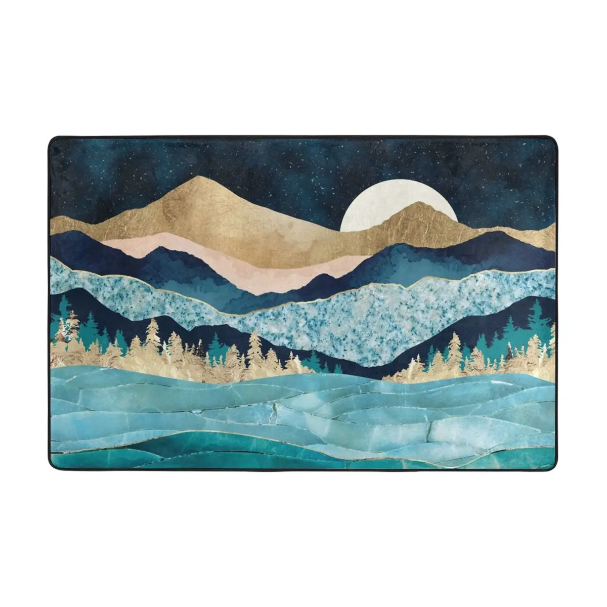 

Полуночный ковер, коврик, ковер из полиэстера, нескользящий, для украшения пола, ванной, кухни, балкона, 60*90