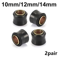 2 pair universal eye diameter 10mm 12mm 14mm copper rubber rings motorcycle accessories air shock absorber rear replace eyes d10