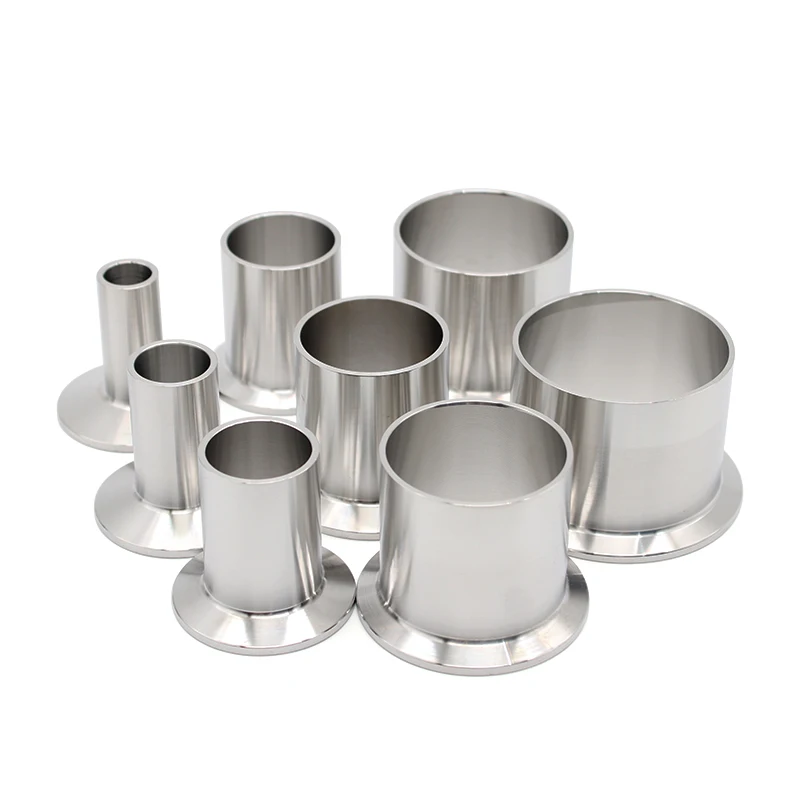 

Sanitary SS304 /316L Ferrule OD 19mm 25mm 32mm 38mm 51mm 63mm 76mm 102mm ， quick-connect chuck end clamp joint，Length 50mm