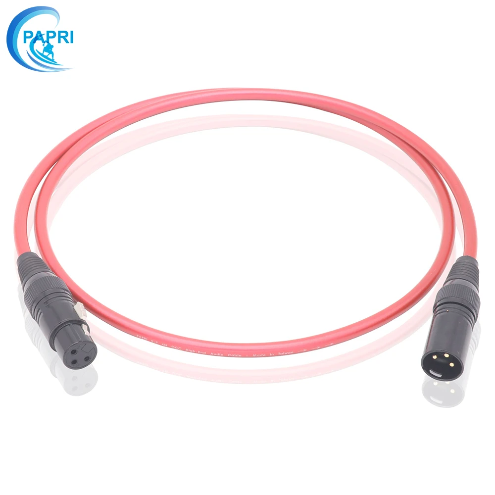 PAPRI S-7XLR 6N OCC однокристальный медный кабель 3 ядра XLR баланс линии соединения