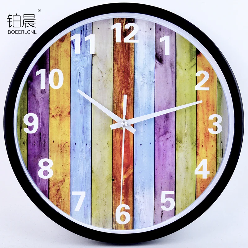 

Modern Design Wall Clock Vintage Creative Retro Rustic Wall Art Clock Round Living Room Wall Clock Modern Design Cartoon 60