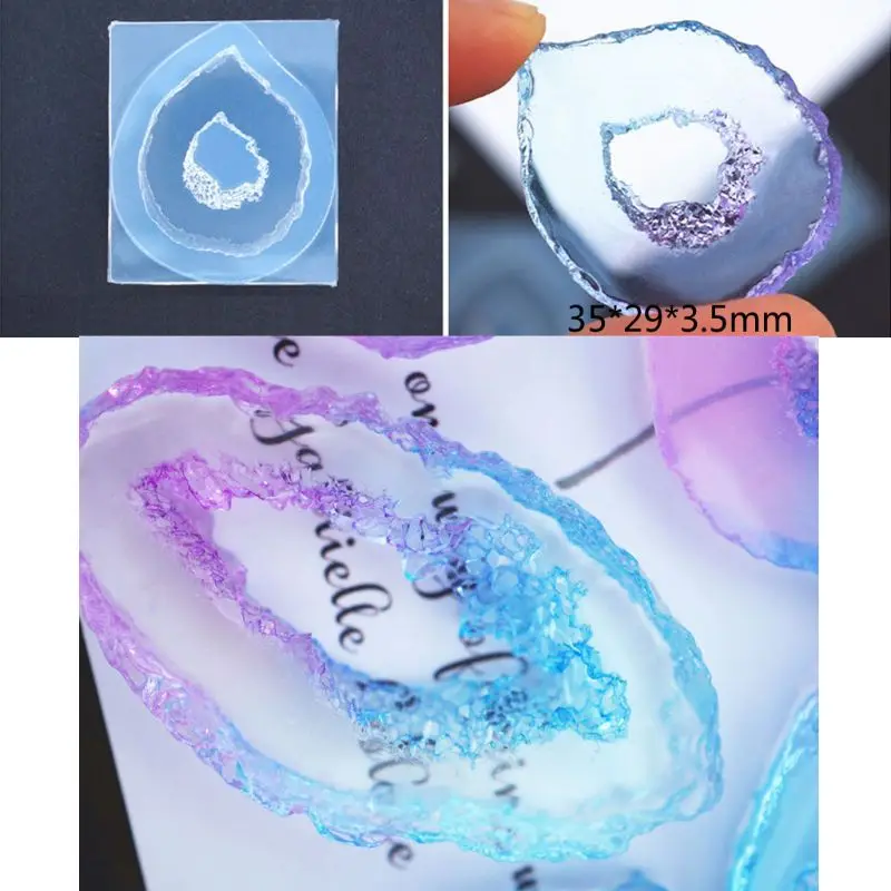 Кристаллический Кварцевый Рок-кластер Geode Druzy Gem формочка для силиконовой