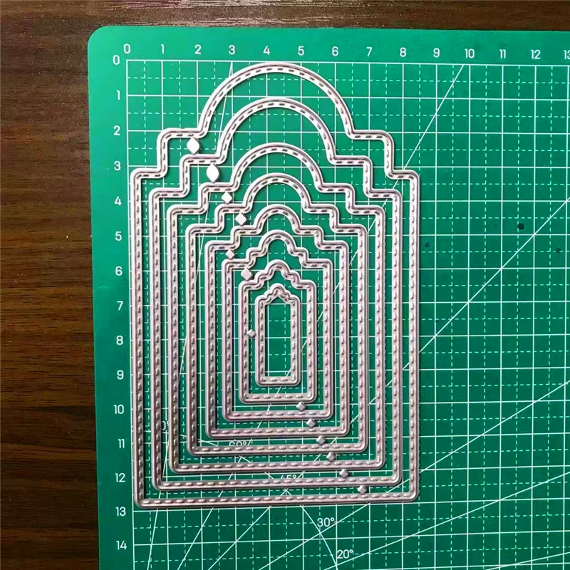 Неравномерность металлический Трафаретный вырубной штамп diy тег умирает