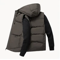 autumn winter casual vest men winter jackets thick vests man sleeveless coats male warm cotton padded waistcoat