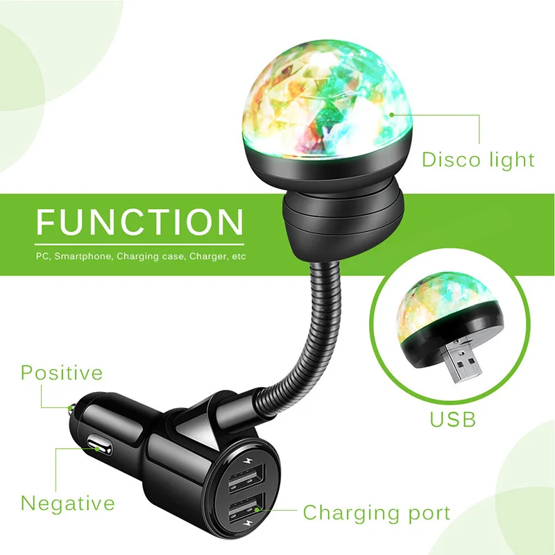 Автомобильное зарядное устройство ONEVER звездное небо дискотечный светильник два