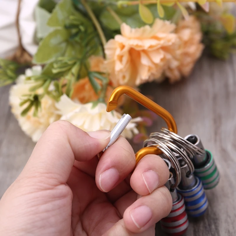 

5Pcs 1/4inch Hex Shank Screwdriver Bits Holder Extension Bar Drill Screw Adapter Quick Release Heart-shaped Carabiner Easy C7AC