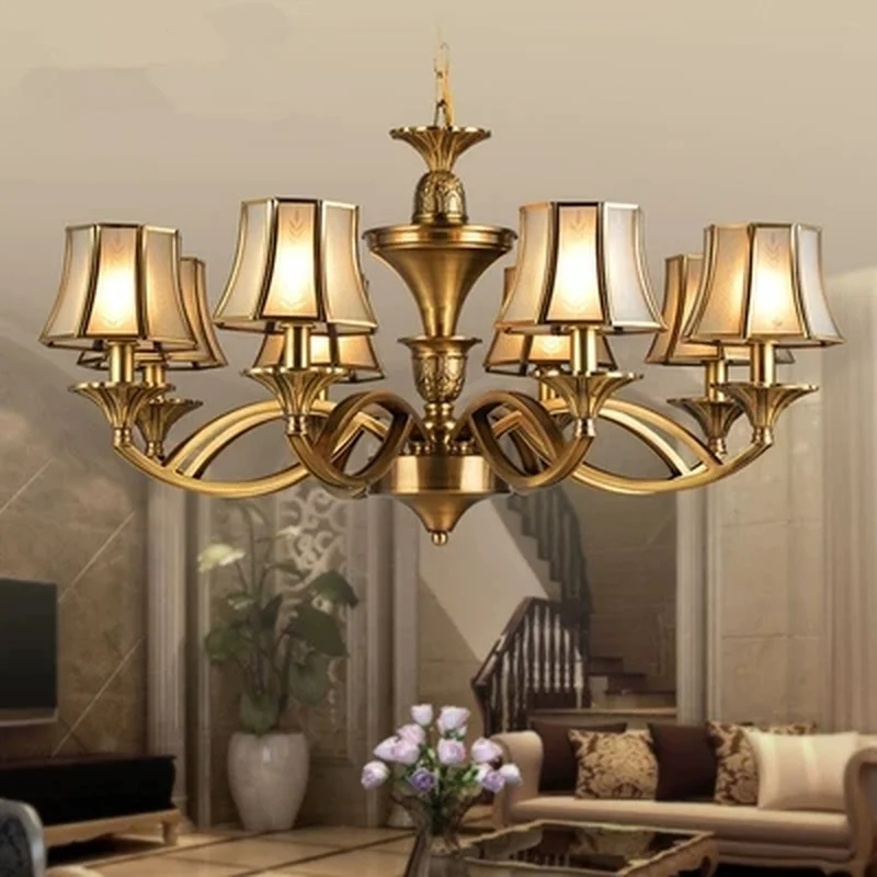 Роскошная подсветка для гостиной медная лампа | Лампы и освещение