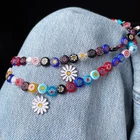 Женское Ожерелье с натуральным пресноводным жемчугом HANGZHI, ожерелье с цветными бусинами неправильной формы, вечернее Ювелирное Украшение в Корейском стиле, 2021