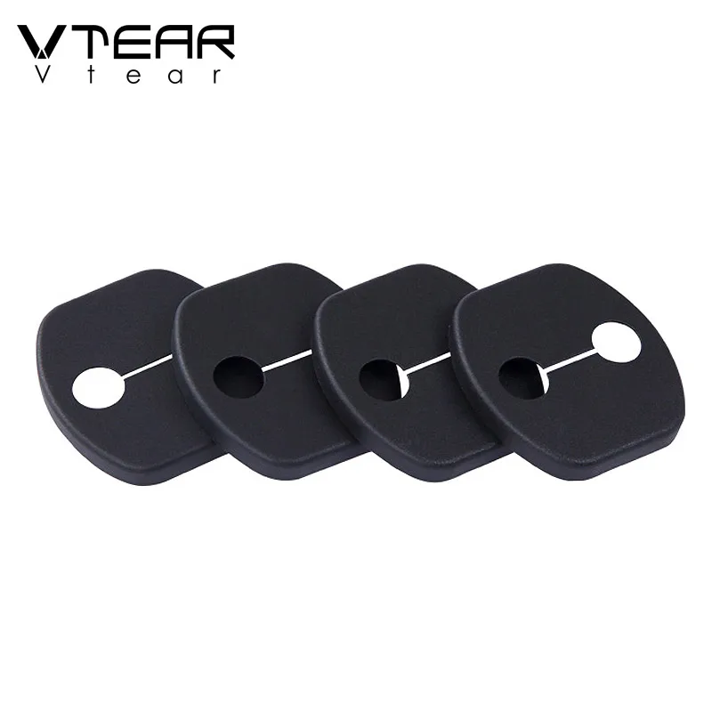 door lock cover 2019 Vtear для ниссан кашкай j11 Nissan Qashqai J11 J10 Dualis 2 X-trail крышка дверного замка украшения двери стопор интерьер автомобиля Стайлинг Аксессуары - Цвет: door lock cover 2019