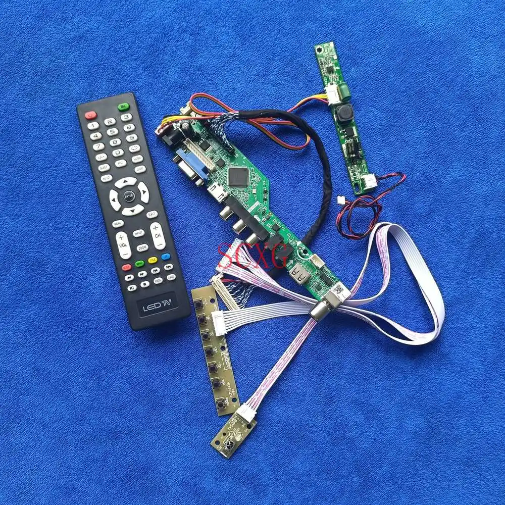 

LED/LCD Matrix controller board VGA USB AV HDMI-compatible DIY Kit LVDS 30 Pin Fit LTM230HT05/LTM230HT09 Analog Signal 1920*1080