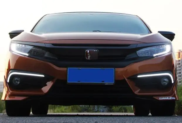 12V авто светодиодный DRL Габаритные огни Задний бампер стоп светильник хвост светильник противотуманная фара для Honda Civic 10th