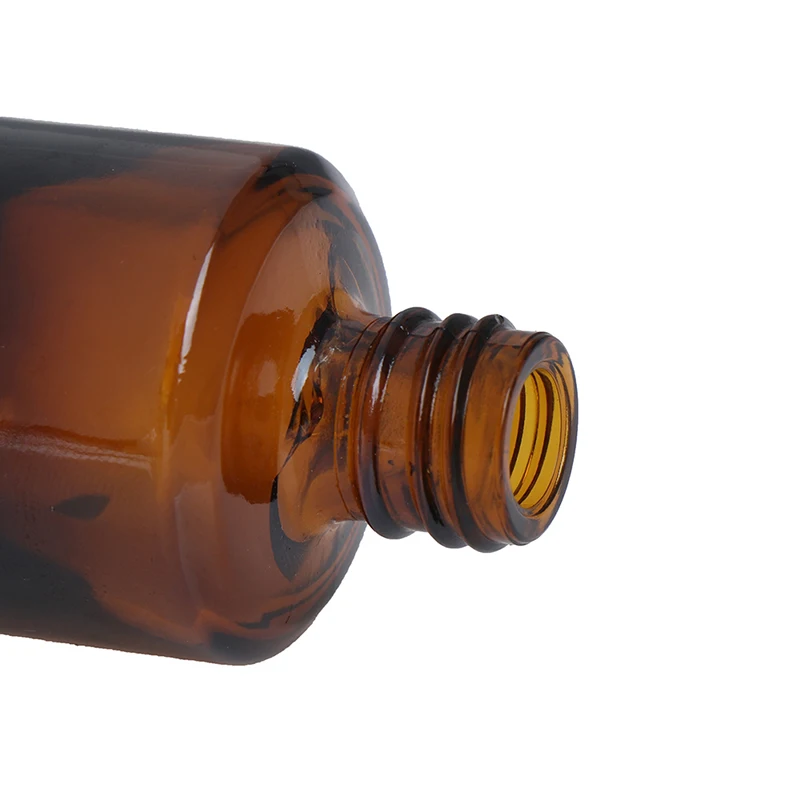 

1pc 15ml Empty Cosmetic Containers Nail Glass Bottles Brown Glass Nail Polish Bottle Empty With A Lid Brush With Brush