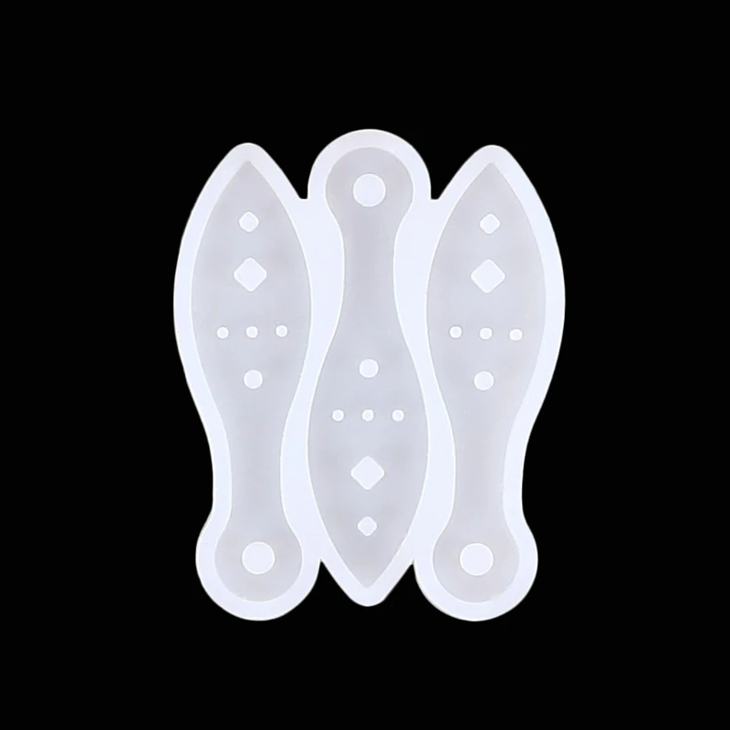 

T8DE Mini Token Fan Epoxy Resin Mold Keychain Pendant Casting Silicone Mould DIY Crafts Jewelry Casting Tools