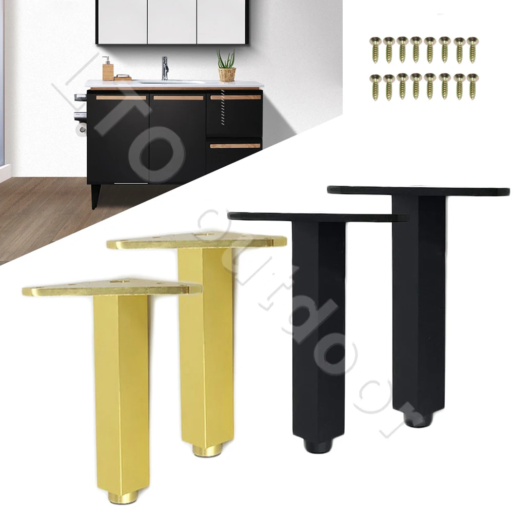 

4PCS Adjustable Furniture Legs As Replacement For Table Couch Sofa Bed Cabinets TV Stand Leg Aluminum Alloy Furniture Foot