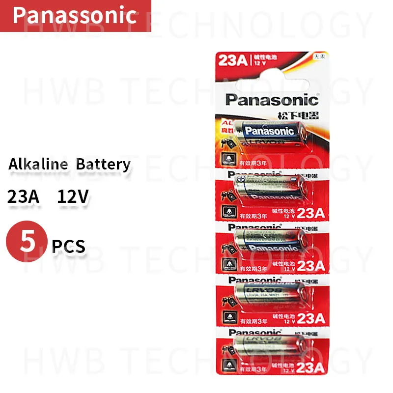 Оптовая продажа 5 шт./лот новинка 12 В ультращелочная батарея Panasonic A23 23A/аварийные