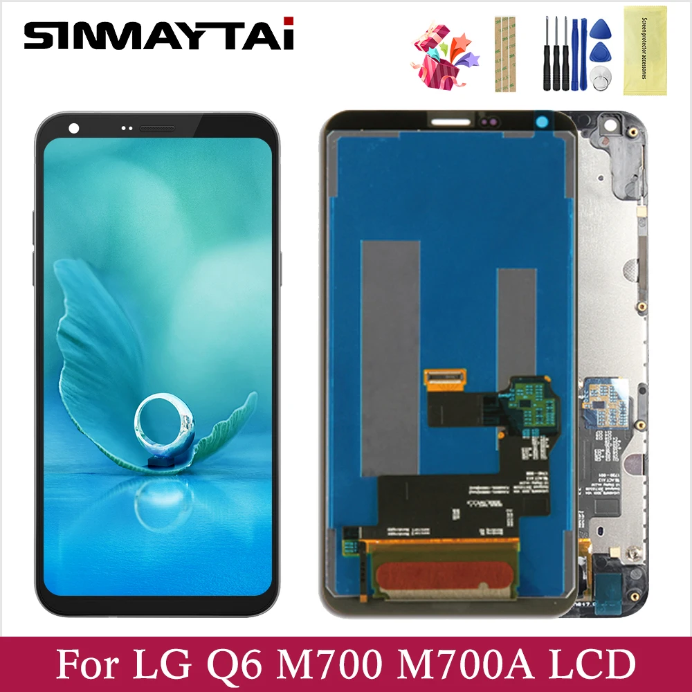 ЖК дисплей для LG Q6 5 дюйма + панель сенсорного экрана сменный дигитайзер в сборе M700