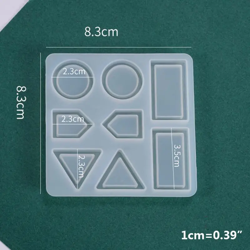 

Crystal Epoxy Resin Mold Earrings Pendant Casting Silicone Mould Handmade DIY Crafts Jewelry Making Tool