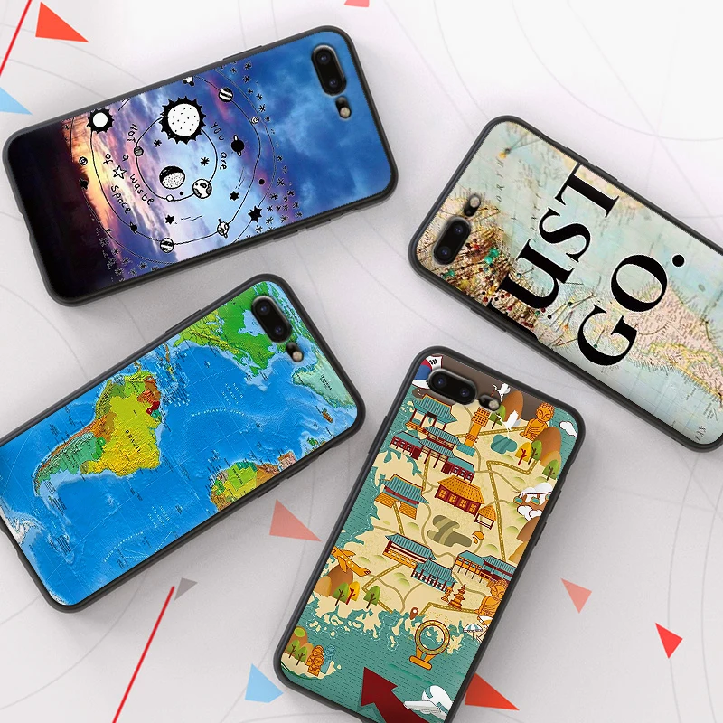 Мягкий ТПУ чехол карта мира для Apple IPhone X XR XS MAX 5 5S 5C SE 6 S 7 8 Plus ipod touch силиконовый |