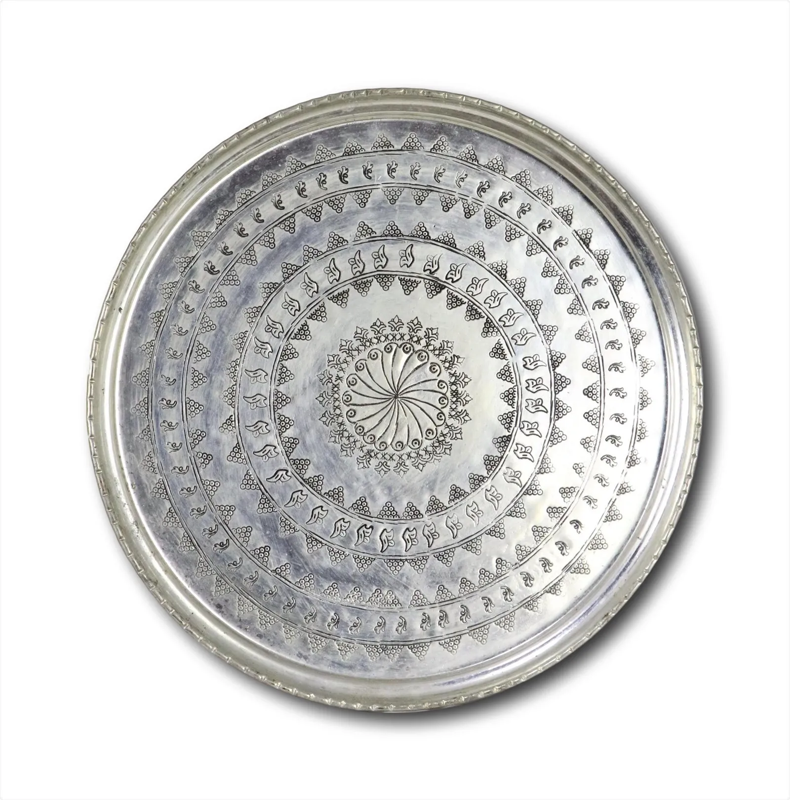 

Morya Copper Tea Coffee Sugar Bowl Serving Tray Decorative Pan Plate Dessert Dinner Elegant Tableware Set Table Luxory 57 cm