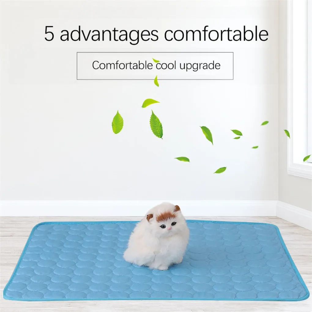 Охлаждающий коврик для собак Нетоксичная летняя подстилка питомцев кошек
