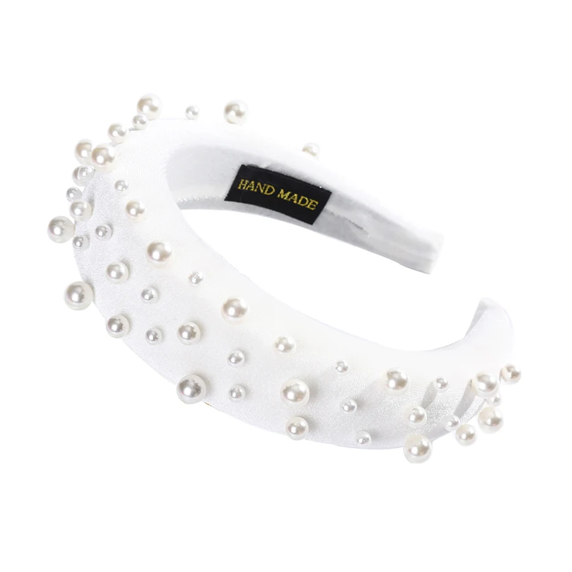19-L AWAYTR New Retro Velvet Sponge Rhinestone Hairband For Women Padded Headband Girls Hair Accessories Hair Jewelry Free Shipping - Цвет: 19-L