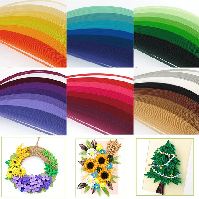 Solid Color Paper TANT PAPER 95 Colors for choice Quilling Strips