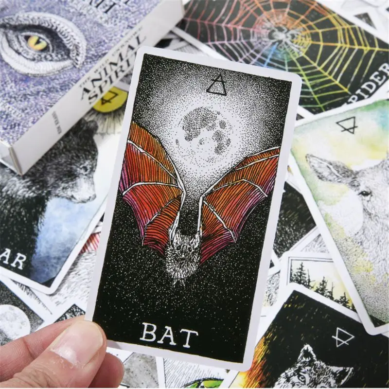 

63pcs English Tarots Deck The Wild Unknown Animal Spirits Board Game Mysterious And Beautiful Transport Direct