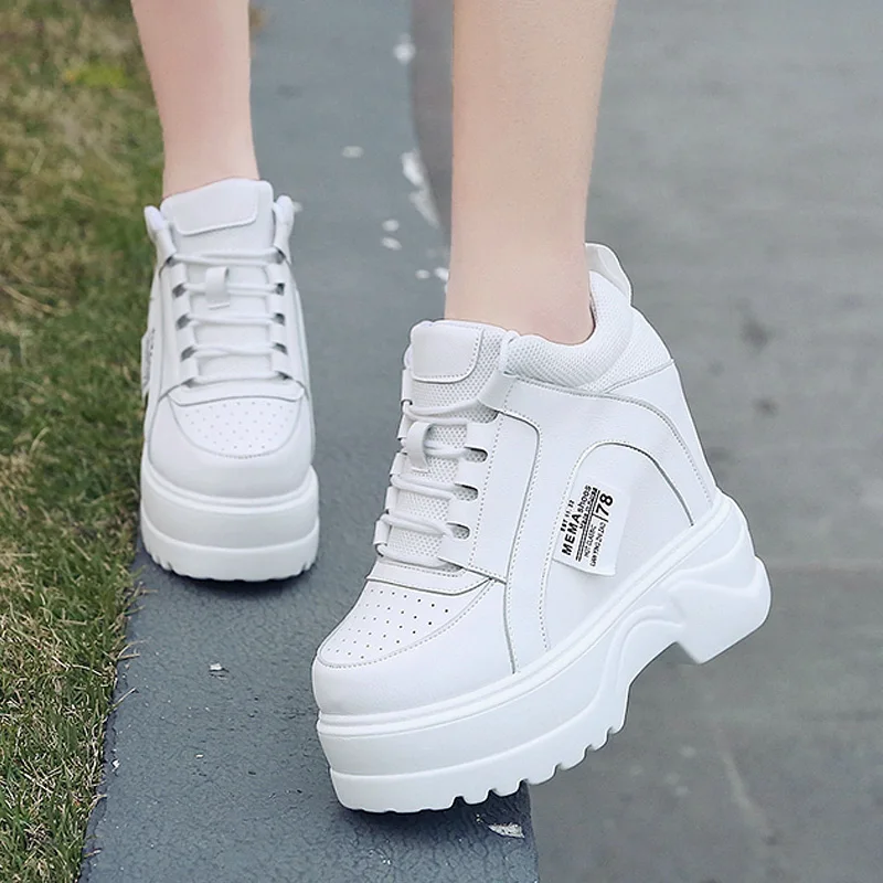 white platform sneakers women breathable casual shoes women fashion platform sneakers running shoes for women chaussures femme