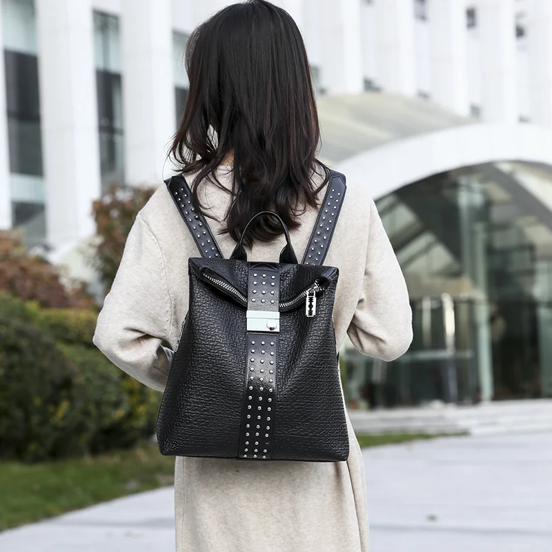 Женский рюкзак 2020 модный из мягкой искусственной кожи дорожная сумка рюкзаки для