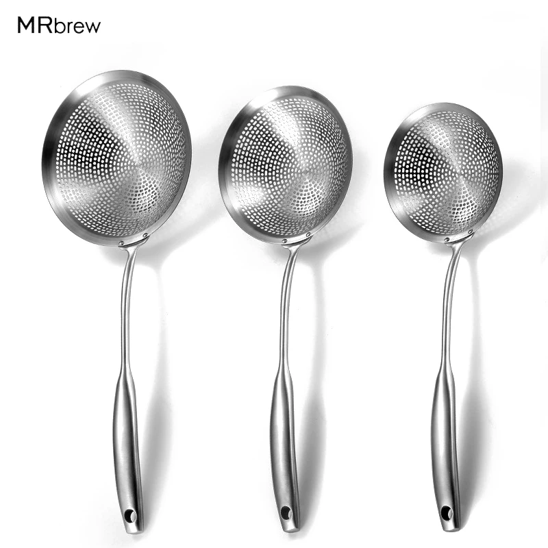 304 нержавеющая сталь скиммер Фильтр Дуршлаг сетка фритюрница Обжарка на масле