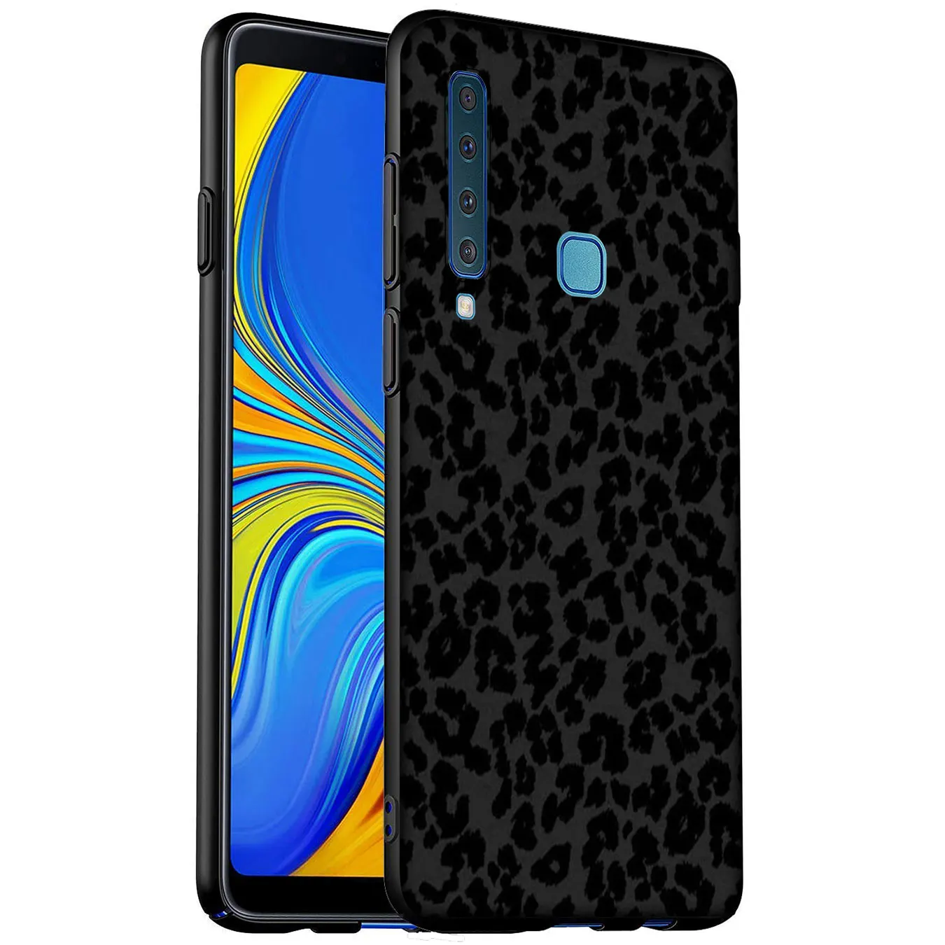 Мягкий силиконовый чехол с черным рисунком для Samsung Galaxy A6 A7 A8 A9 2018 A3 A5 2016 2017 Note 9 8 10