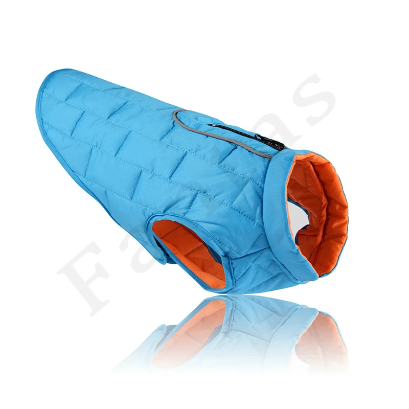 

Зимняя одежда для больших собак, водонепроницаемая одежда для домашних питомцев, светоотражающий теплый костюм для собак, одежда для франц...