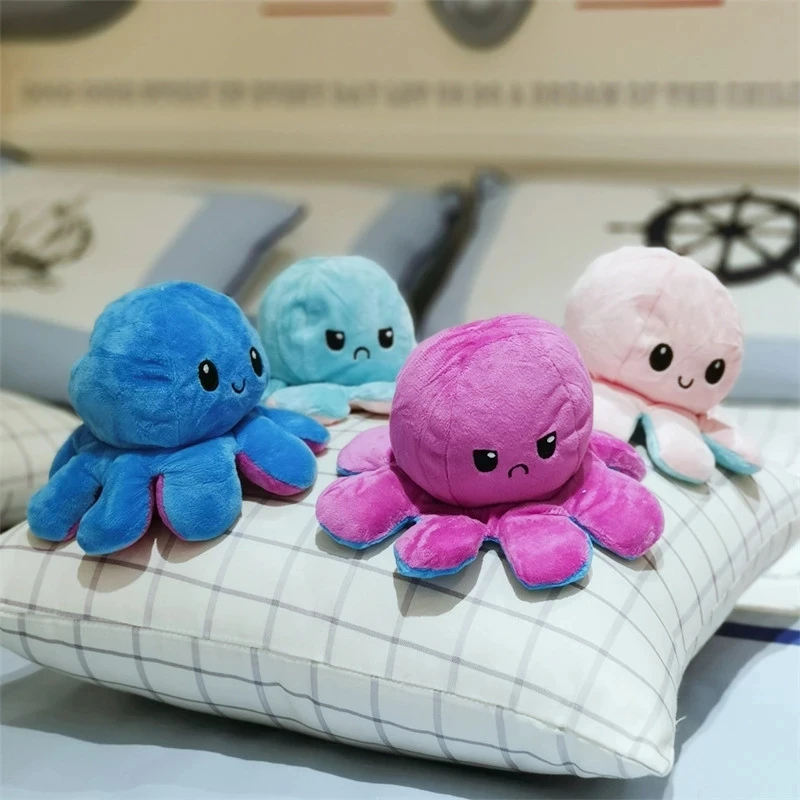 Порошковый розовый осьминог 100%-высокое качество-ткань смешное настроение