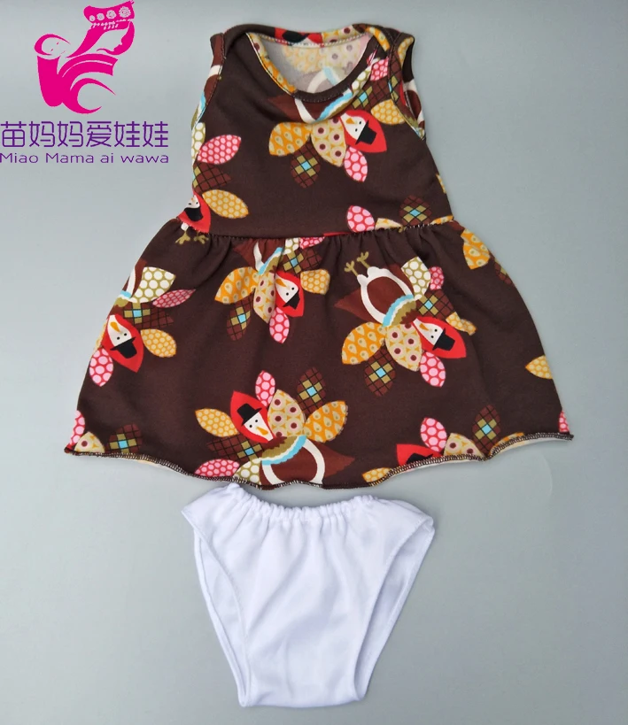 Прямая поставка Одежда для куклы 43 см платье розовое в виде единорога нижнее