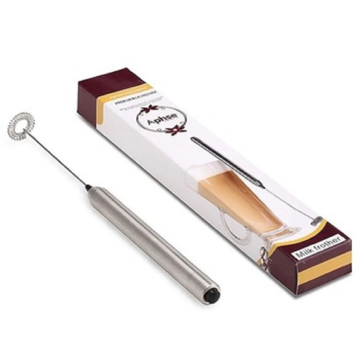 

SIMMY Portable Coffee Milk Frother Coffee Latte Cappuccino Stainless Steel Hand Held Whisk Milk Frother