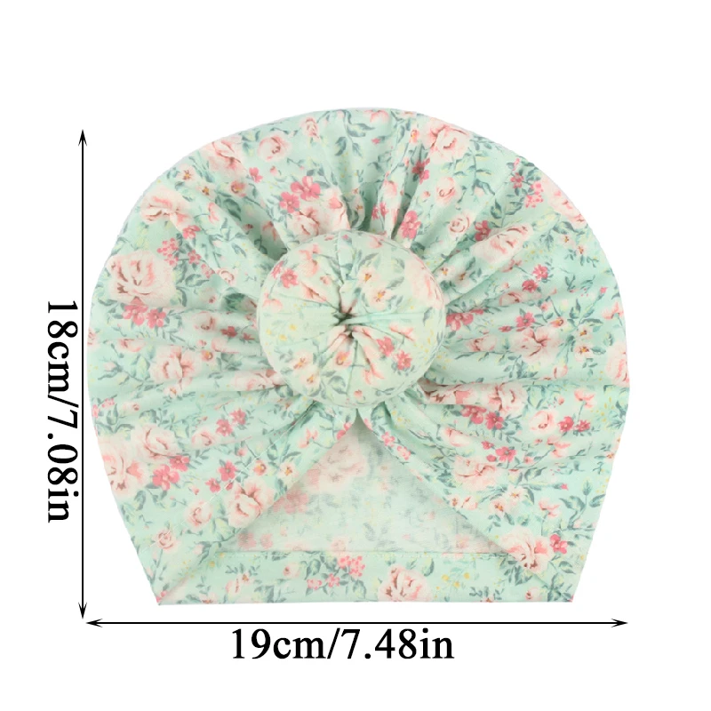 Обруч для волос с цветочным принтом новорожденных Детская Хлопковая Удобная