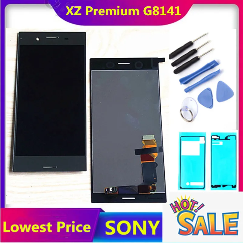 

3840*2160 original LCD Display for Sony Xperia XZP XZ Premium G8142 touch screen 5.5 inch Digitizer Assembly G8141 Free Tools