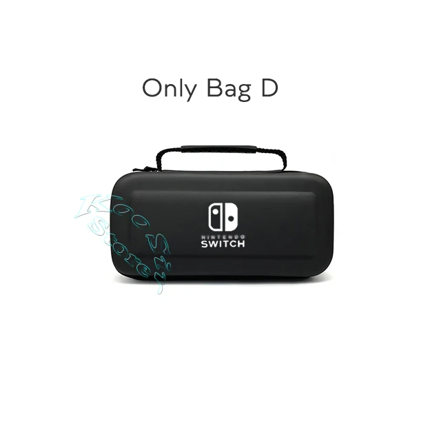 Only BAG D Аксессуары для переключателей, чехол для переноски, защитная пленка для экрана, Жесткий Чехол для ПК, колпачки для большого пальца nintendo Switch, ручная сумка для nintendo switch - Цвет: Only BAG D