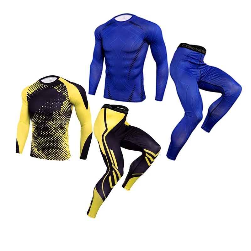 Спортивный костюм Мужская быстросохнущая влагопоглощающая одежда для бега и