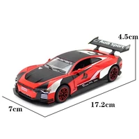 132 bba alloy diecast car model toy e tron vision gt vehicles 4 doors opened with light and pull back childrens toy kids gifts