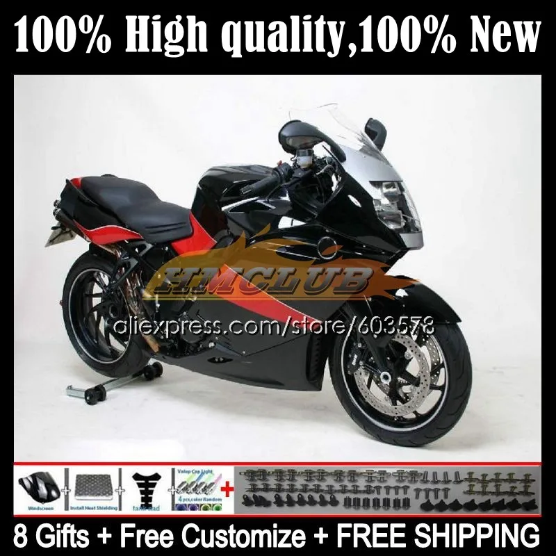 

Body For BMW K 1200 S 1200S K1200S 05 06 07 08 09 10 47CL.13 K1200 S K-1200S 2005 2006 2007 2008 2009 2010 Fairing Black red