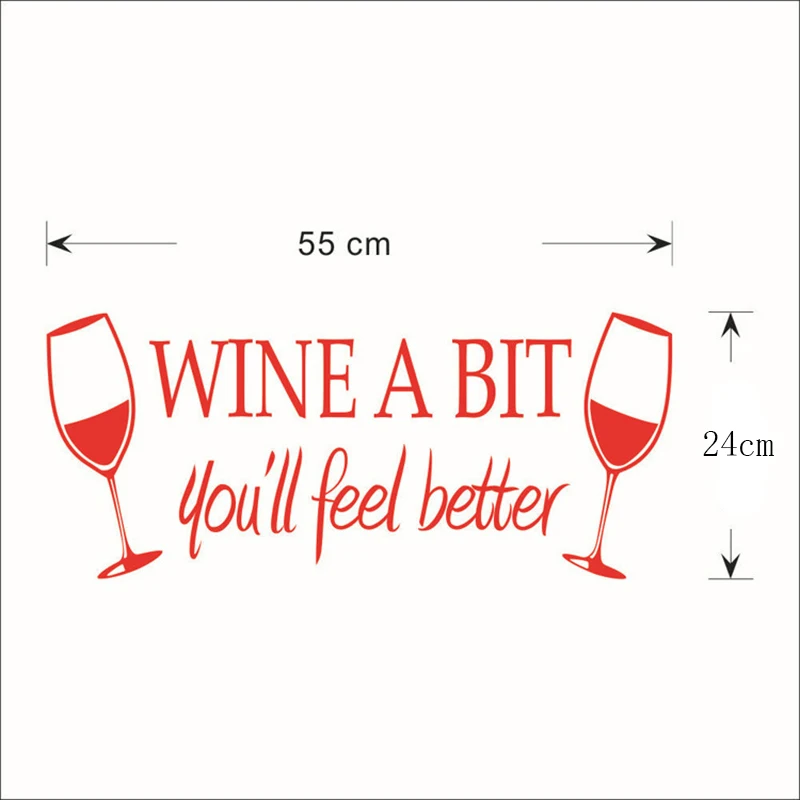 

Creative Wine Cups Wall Stickers For Restaurant Wall Decor Vinyl Mural Home Decoration Cozy Kitchen Wall Decals
